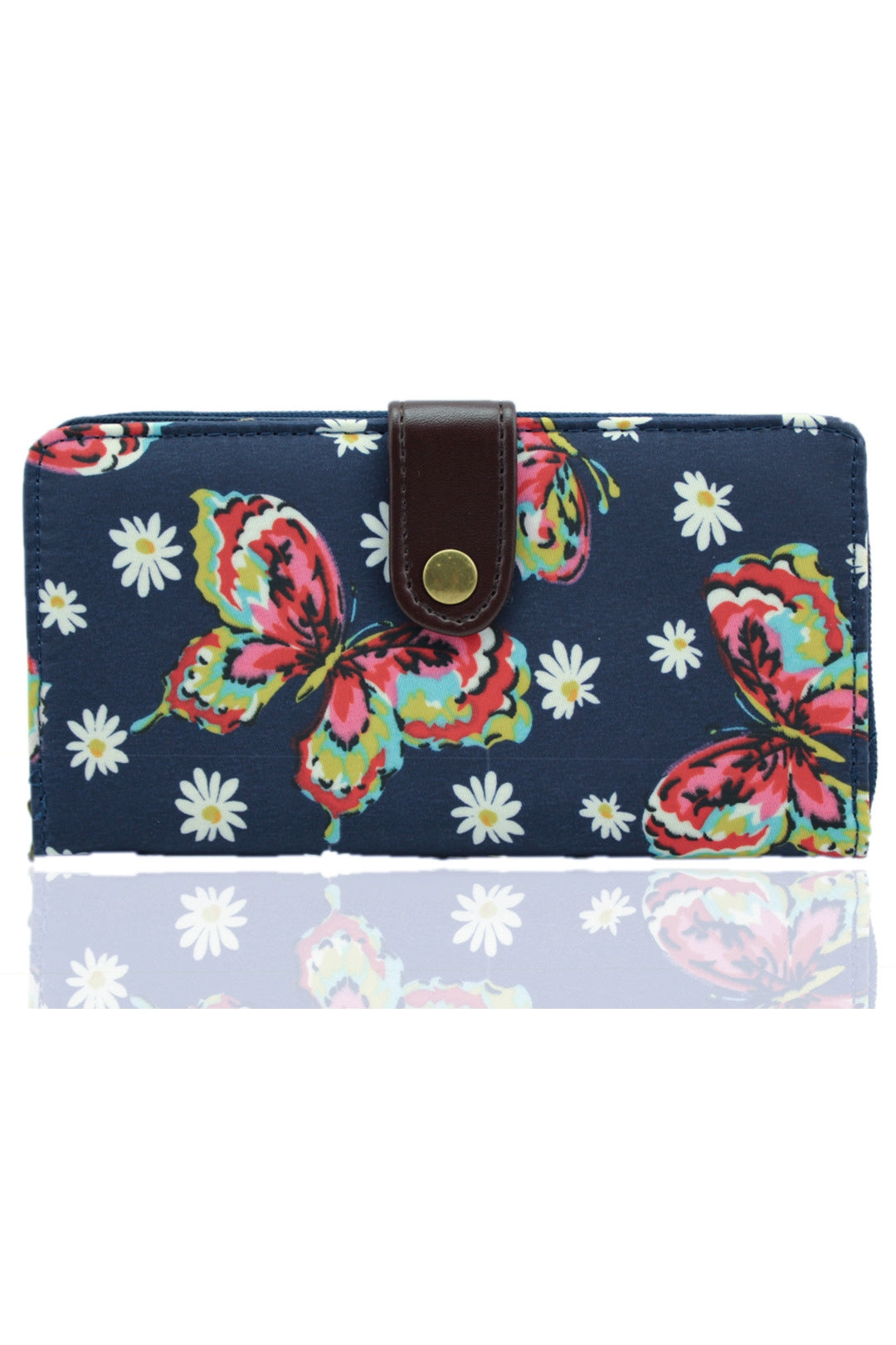 Daisy Butterfly Floral Waterproof Long Purse - K2 - DB