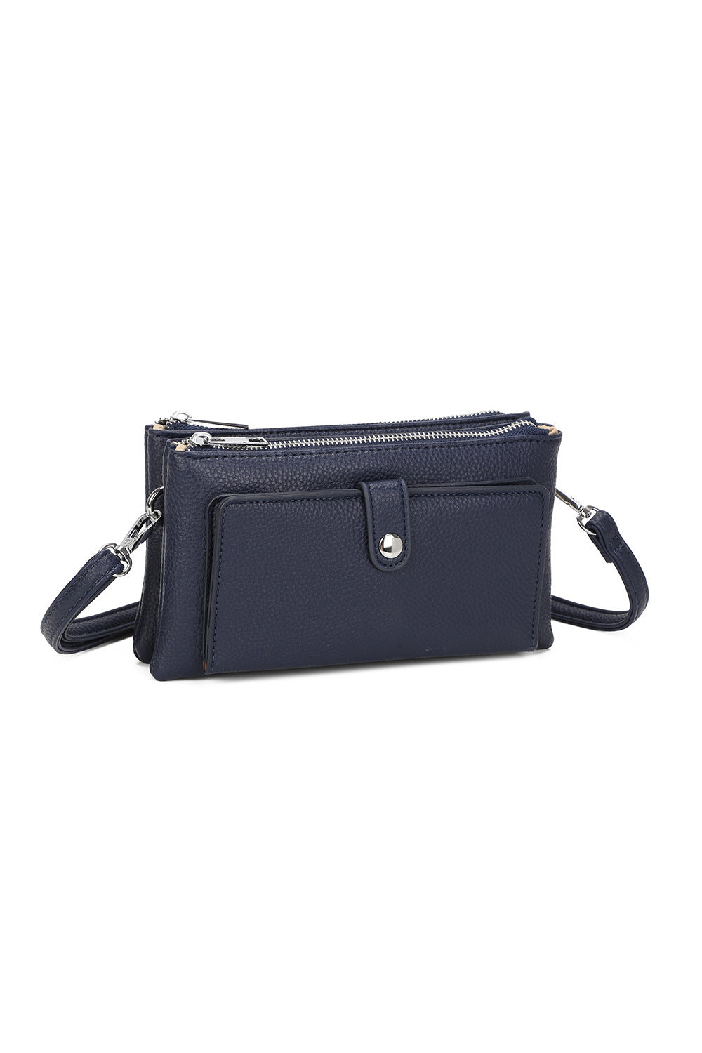 Evia PU Leather Double Compartment Crossbody Wallet Bag - RM250501