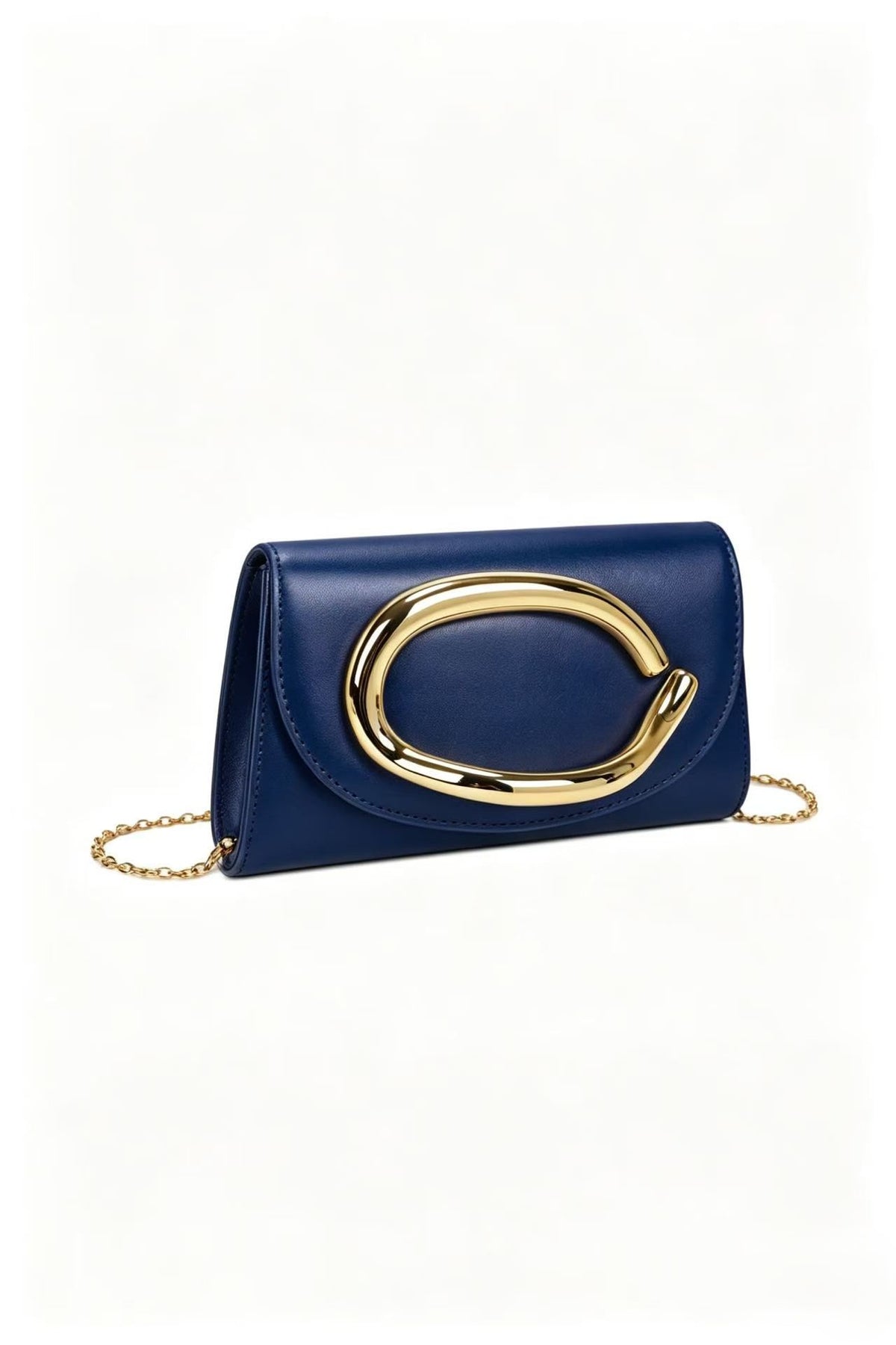 Eclipse PU Leather Elegant Handle Clutch Bag - RZ932