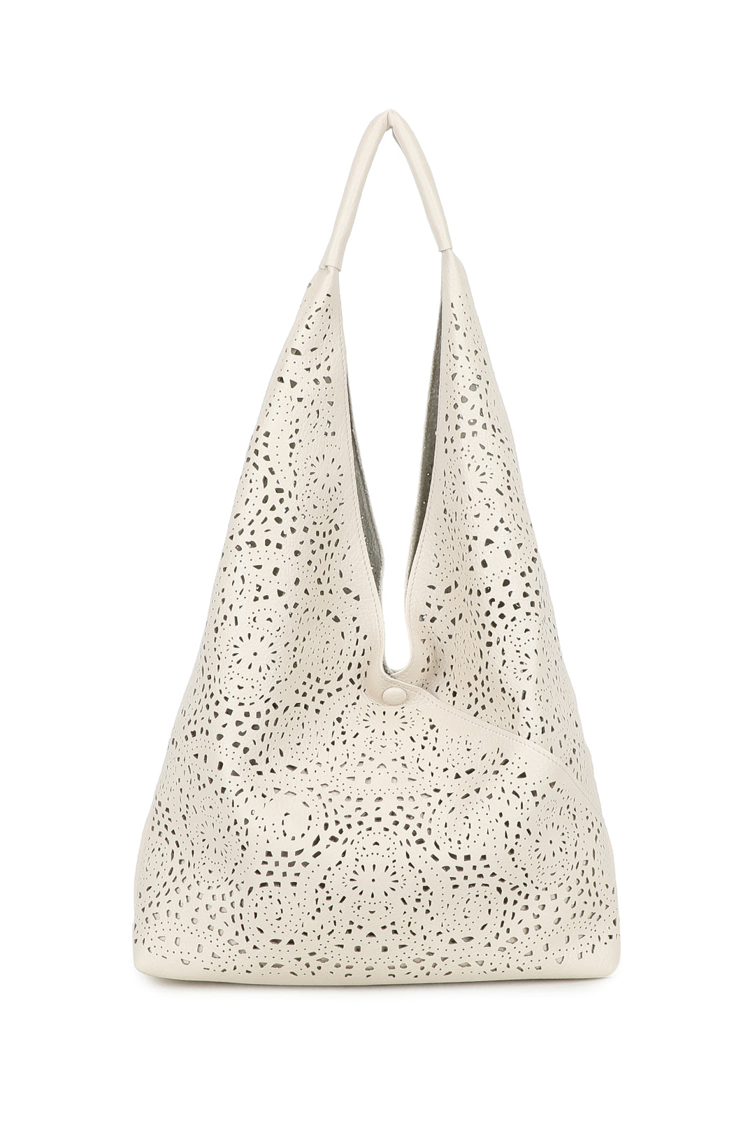Elowen 2in1 Laser Hollowing PU Leather Tassel Large Hobo Shoulder Bag - RW250905