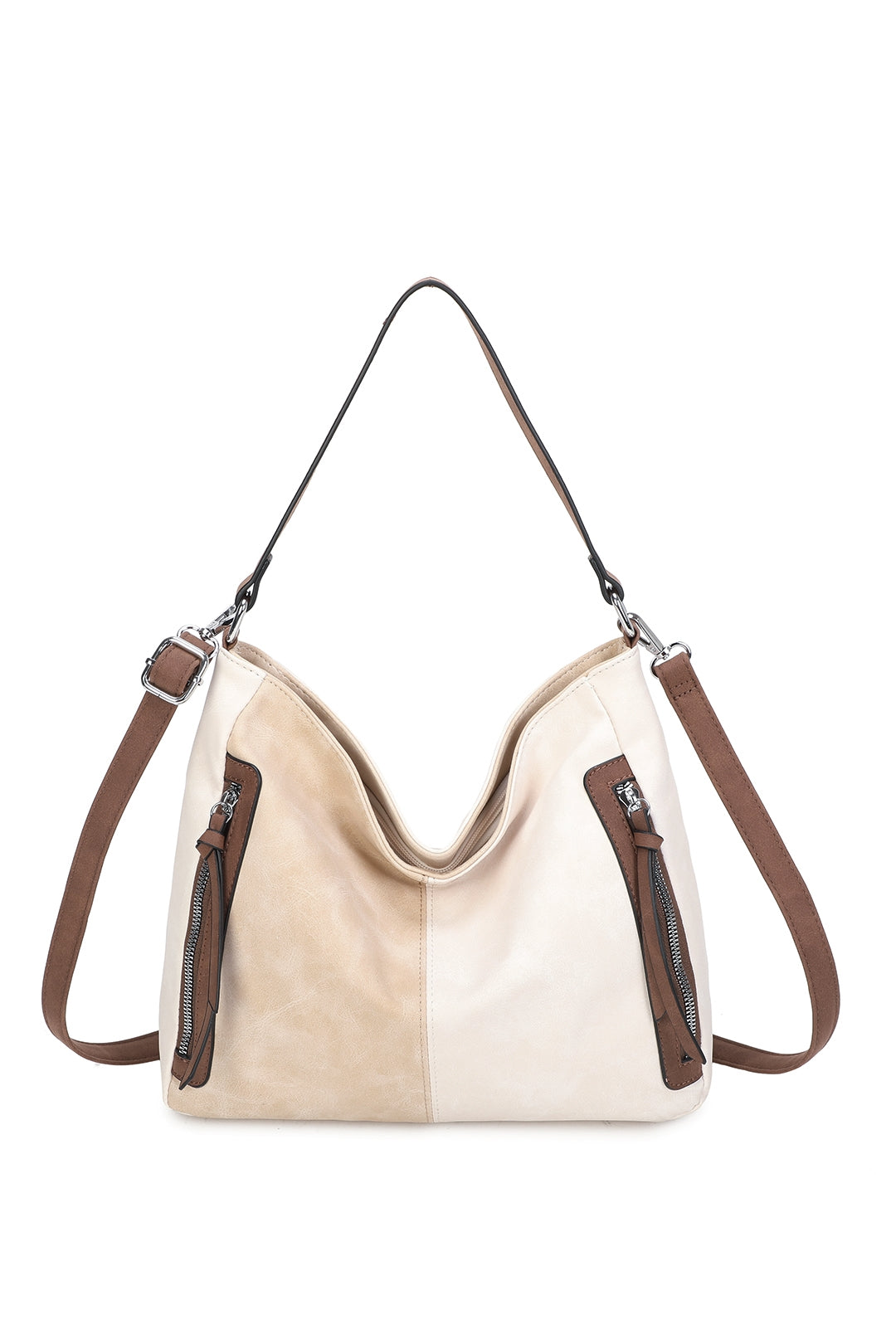 Solstice Suede PU Leather Multi-Color Shoulder Bag - RB250461