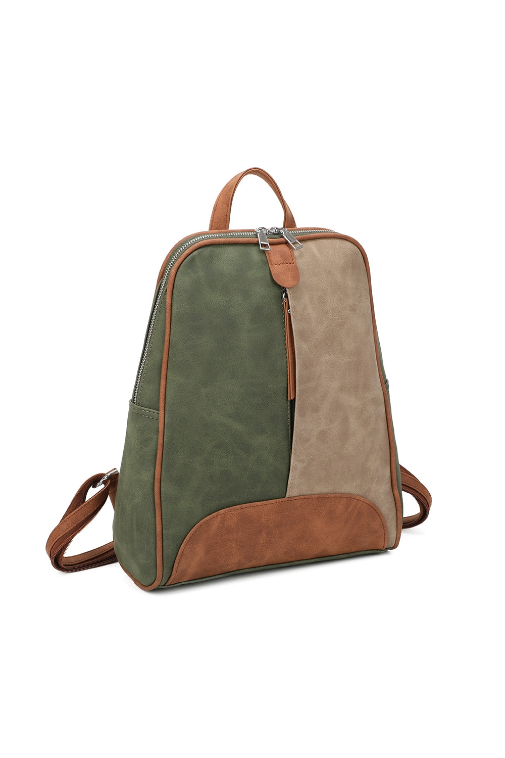 Zivaro Multi-Color Suede Leather Backpack - RW240456