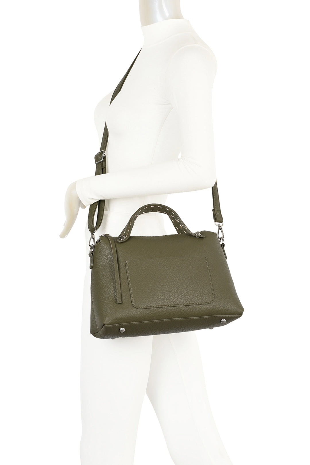 Arva PU Leather Crossbody Top-Handle Bag(RJ250573)