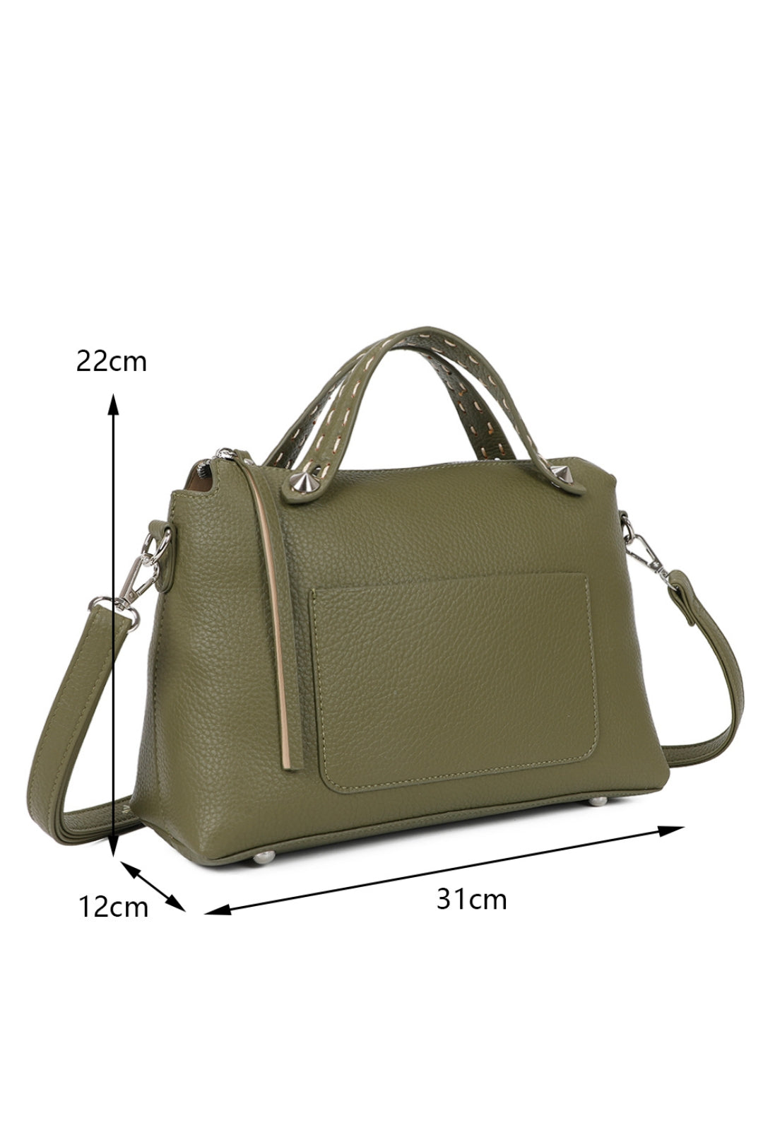 Arva PU Leather Crossbody Top-Handle Bag(RJ250573)