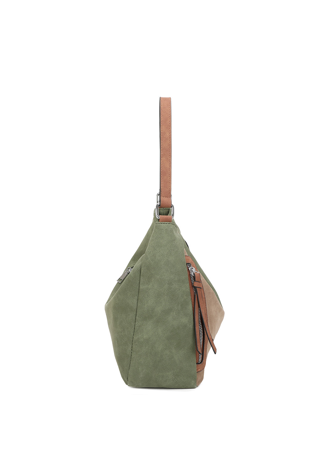 Solstice Suede PU Leather Multi-Color Shoulder Bag - RB250461