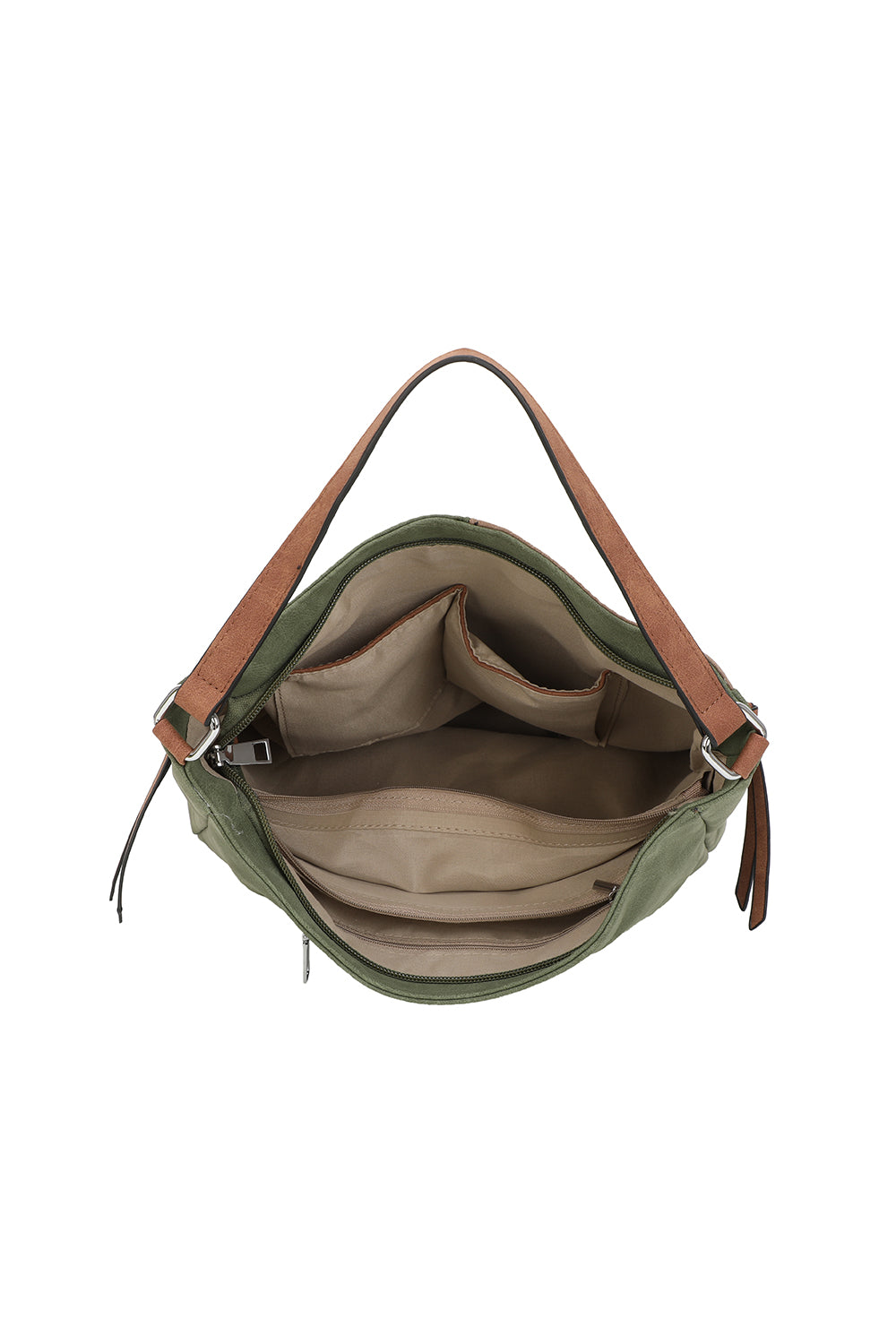 Solstice Suede PU Leather Multi-Color Shoulder Bag - RB250461