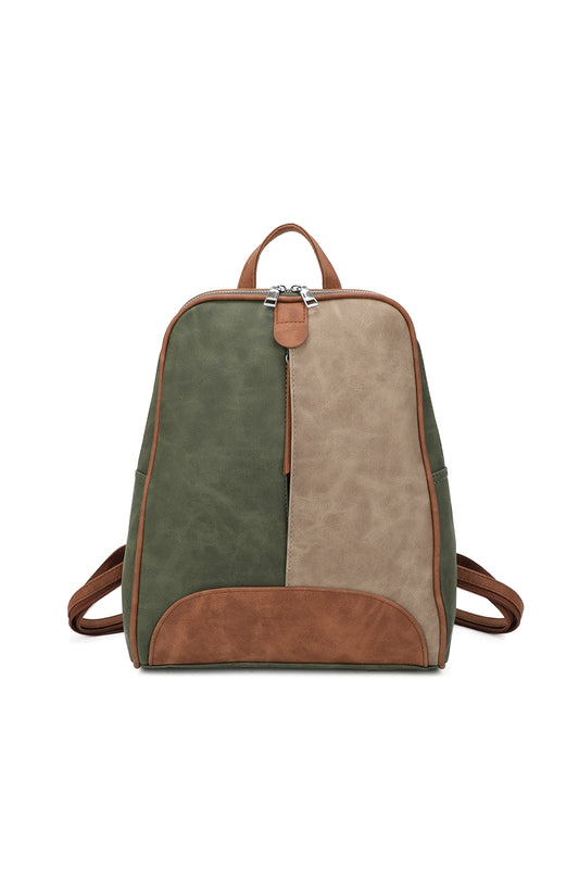 Zivaro Multi-Color Suede Leather Backpack - RW240456