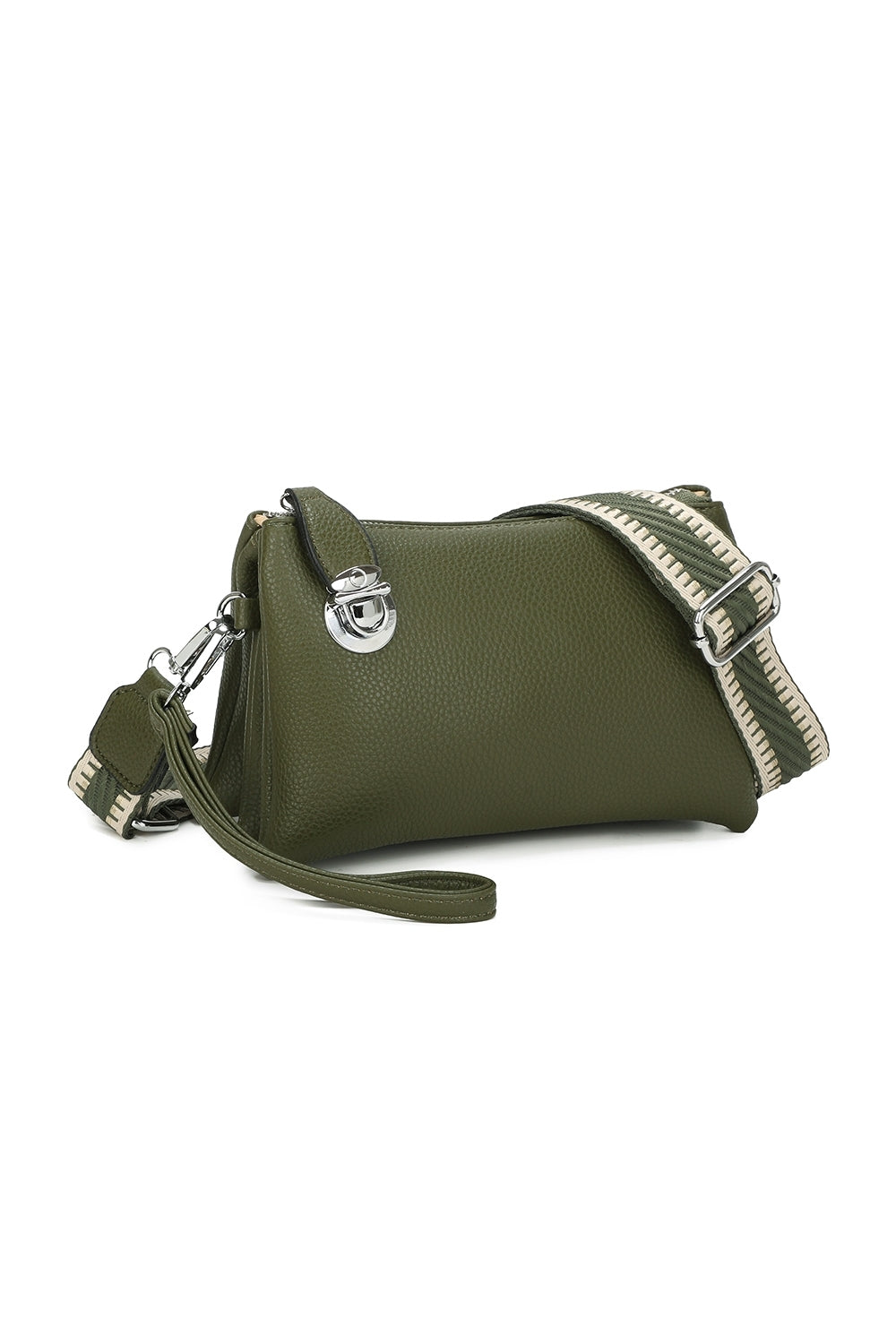 Lunaris Triple Compartment Crossbody Bag With A Fixed Lock - RM250612