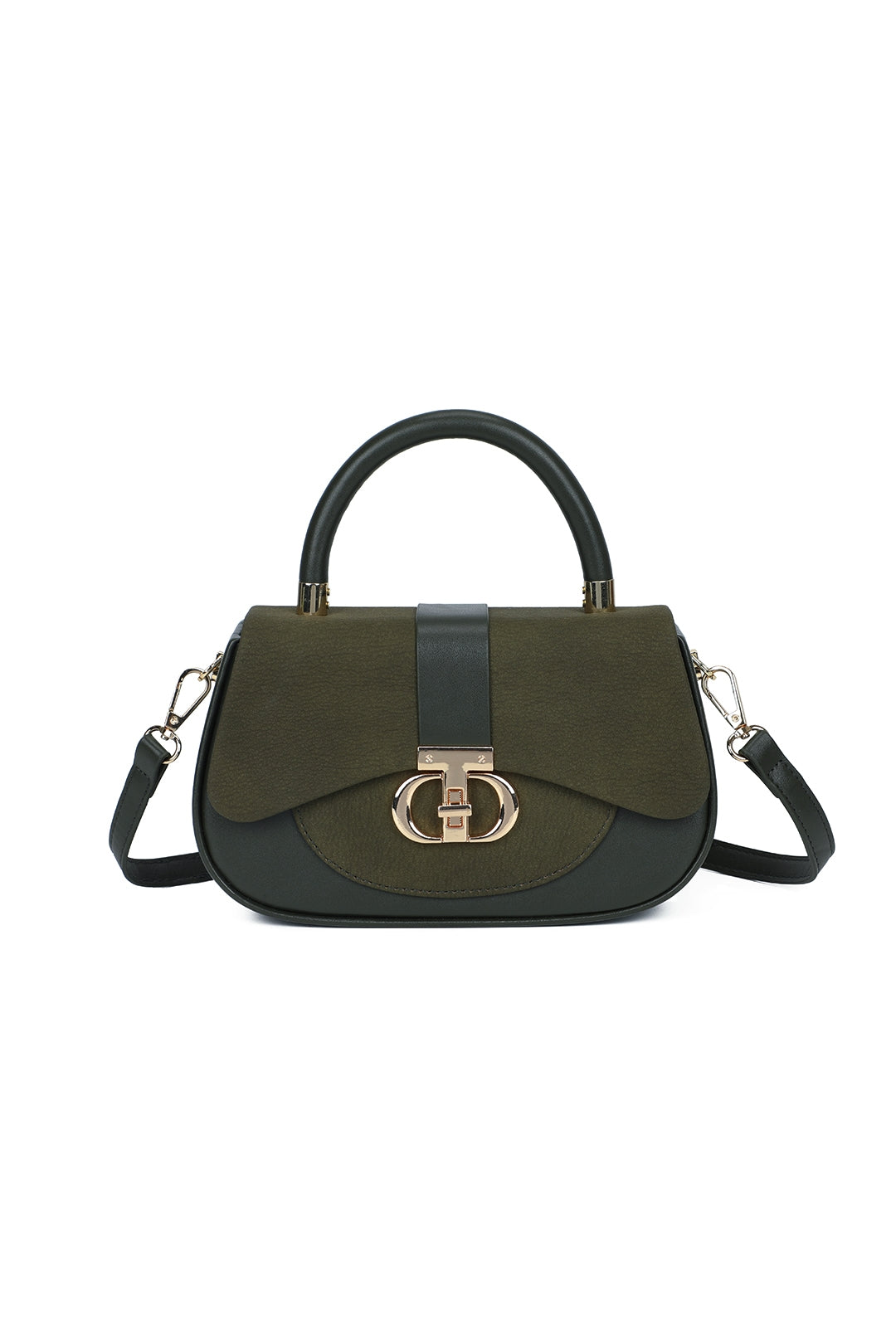 Opaline PU Leather Top Handle Crossbody Bag - RY260538