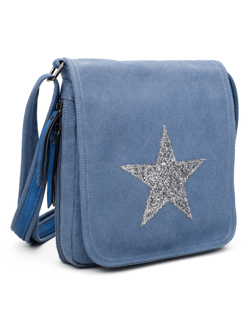 Star Flap Medium Size Crossbody Messenger Bag