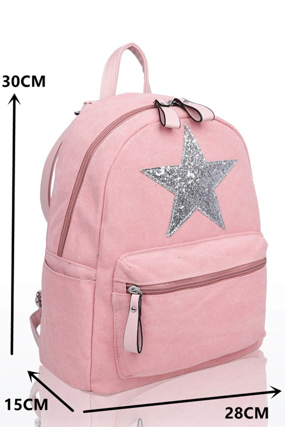 Sparkle Star Canvas Backpack x Rucksack - RH180816