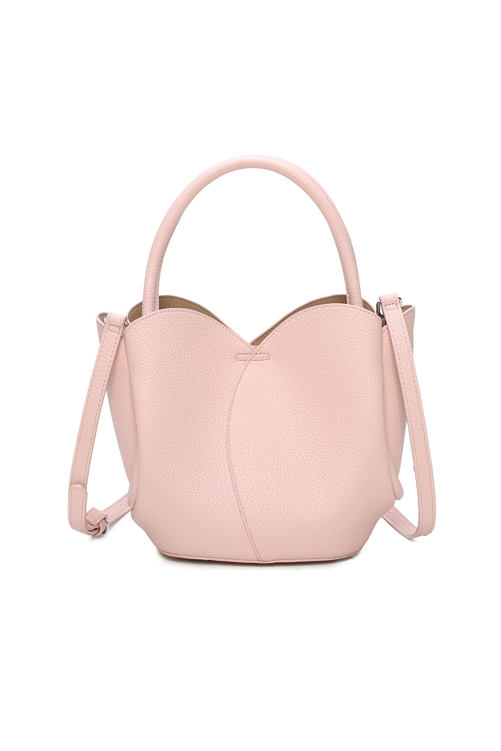 The Petal 2in1 PU Leather Shoulder Hand Bag With an Extra Crossbody Bag - RY241051