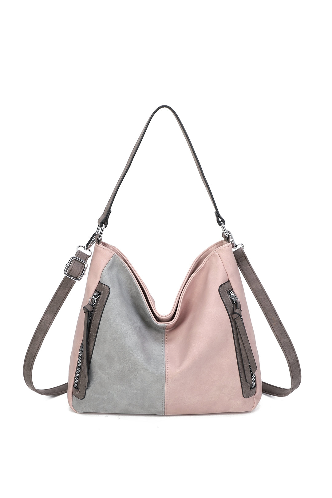 Solstice Suede PU Leather Multi-Color Shoulder Bag - RB250461