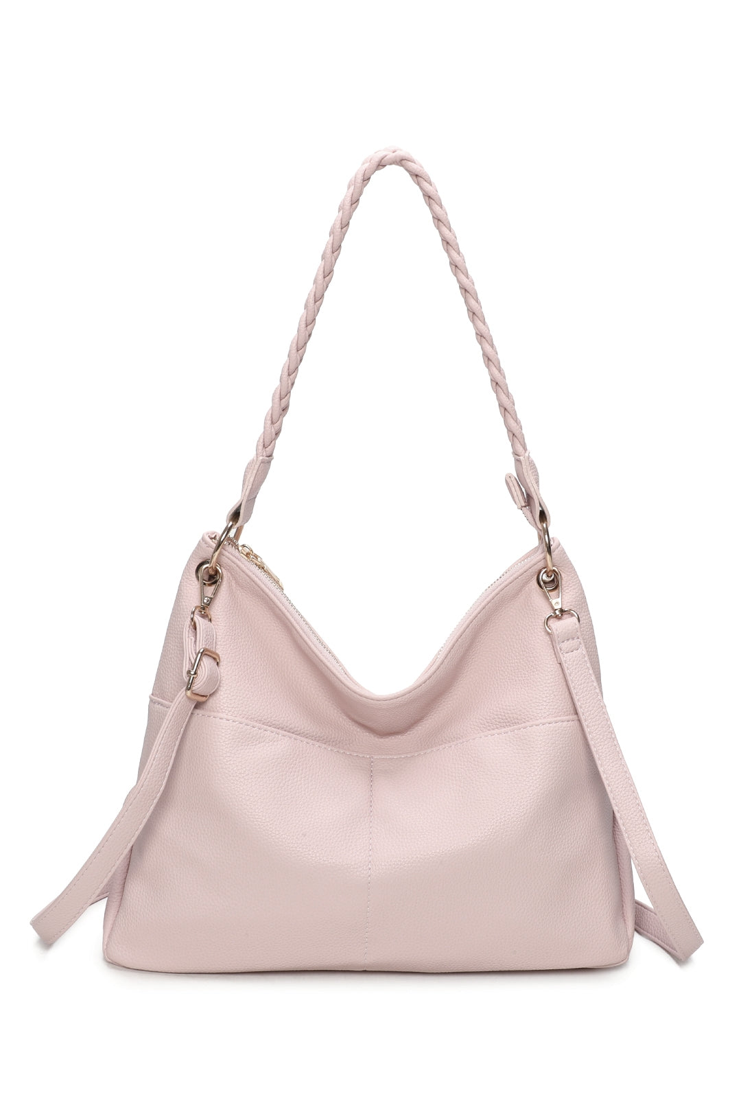 Braided Haven Hobo PU Leather Shoulder Bag - RW241201