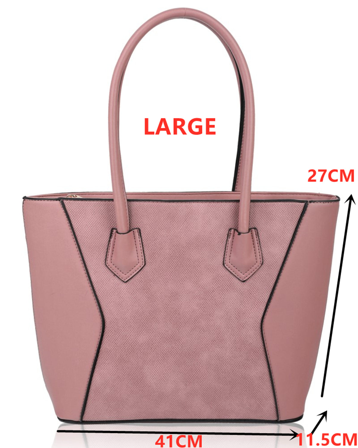 Squisita Elegant 4in1 PU Leather Handbag x Tote bag with Purse - RH180535