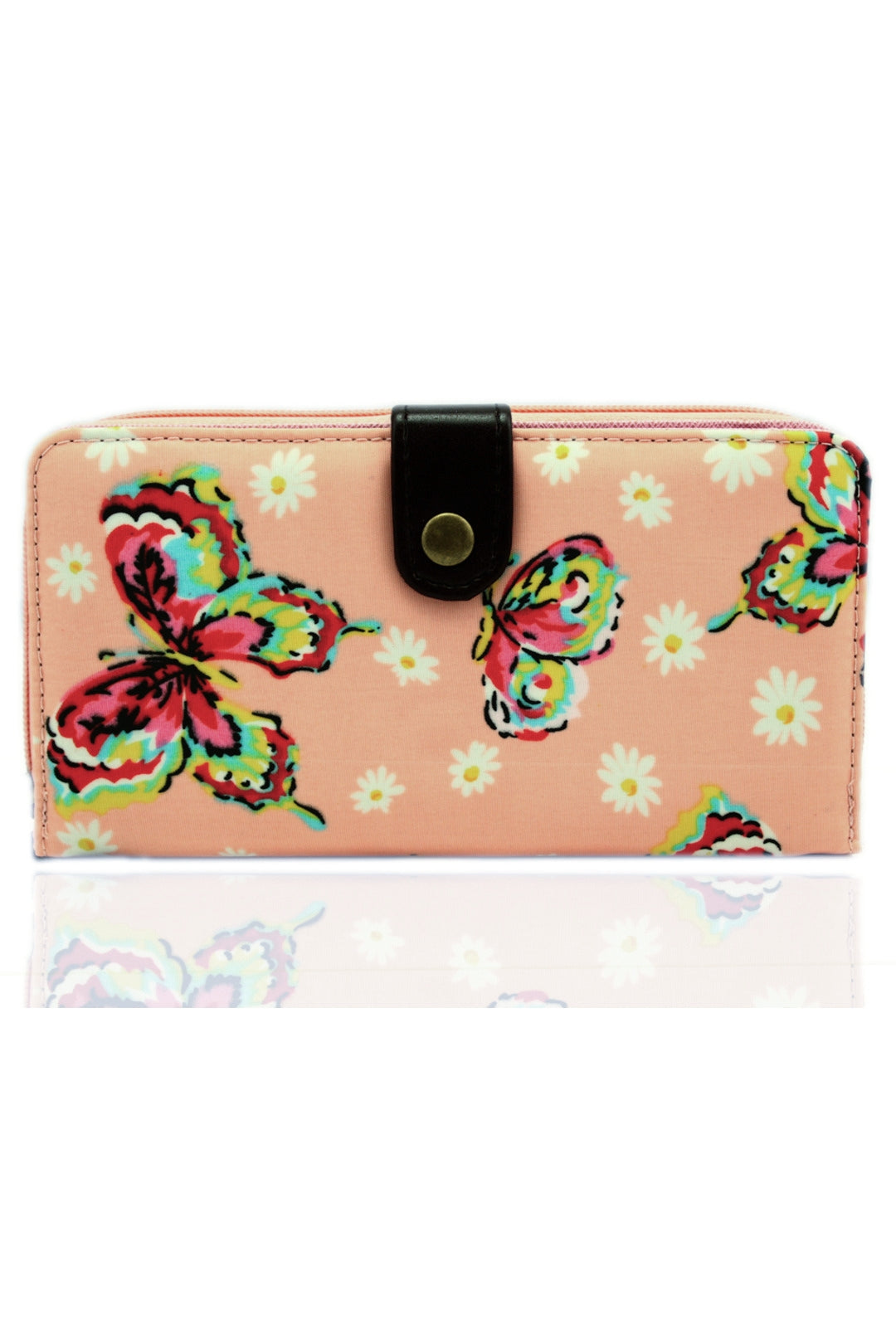Daisy Butterfly Floral Waterproof Long Purse - K2 - DB