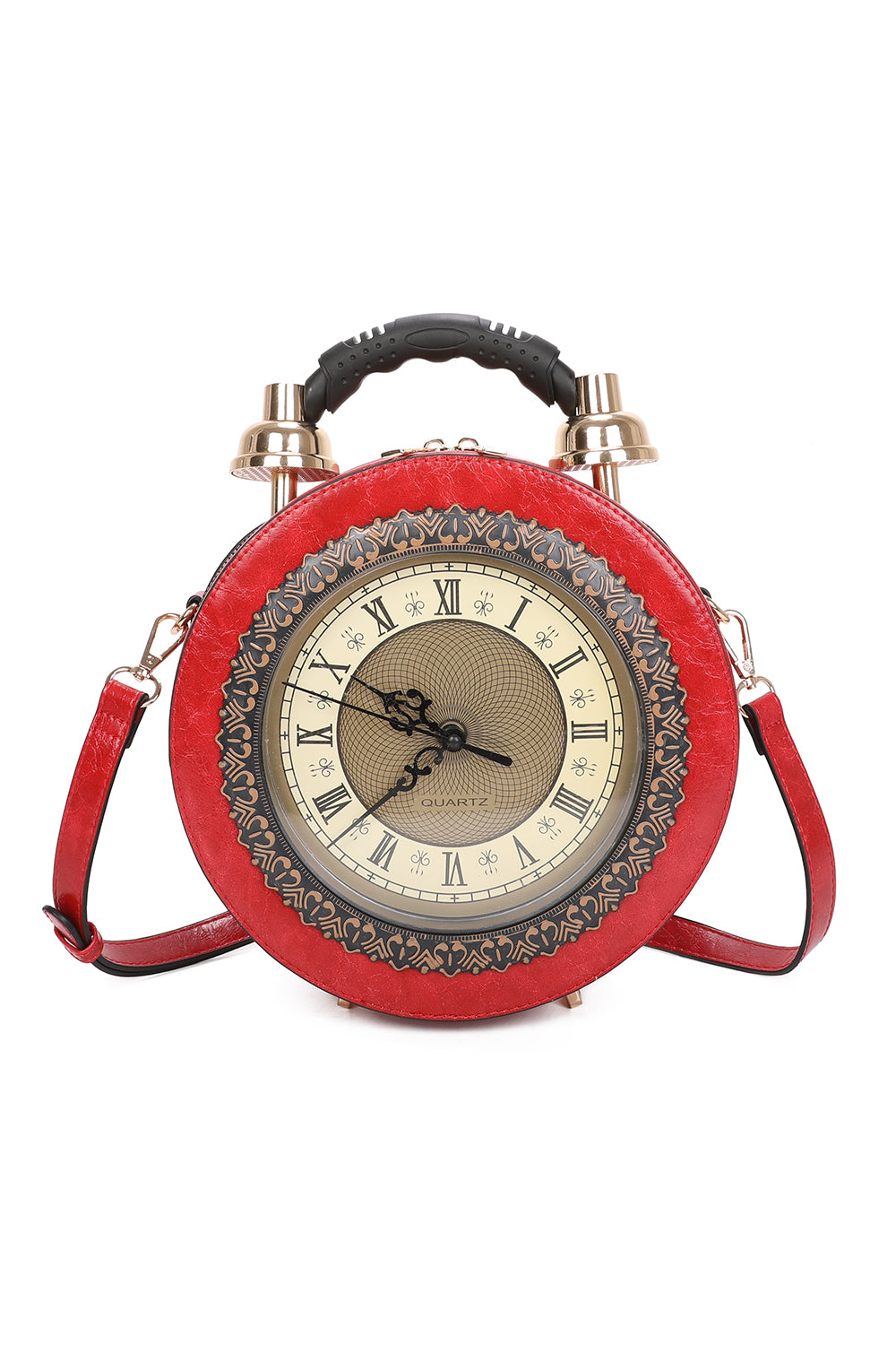 Clock PU Shoulder bag