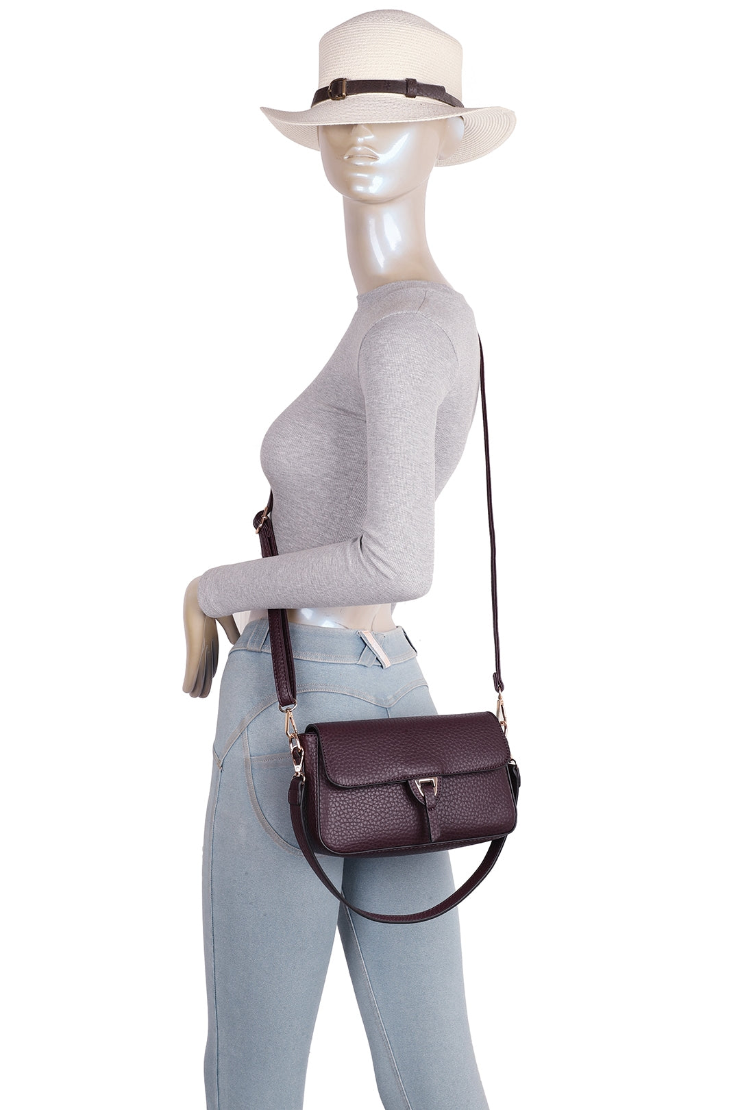 Vespera Classic PU Leather Shoulder Bag - RB260515