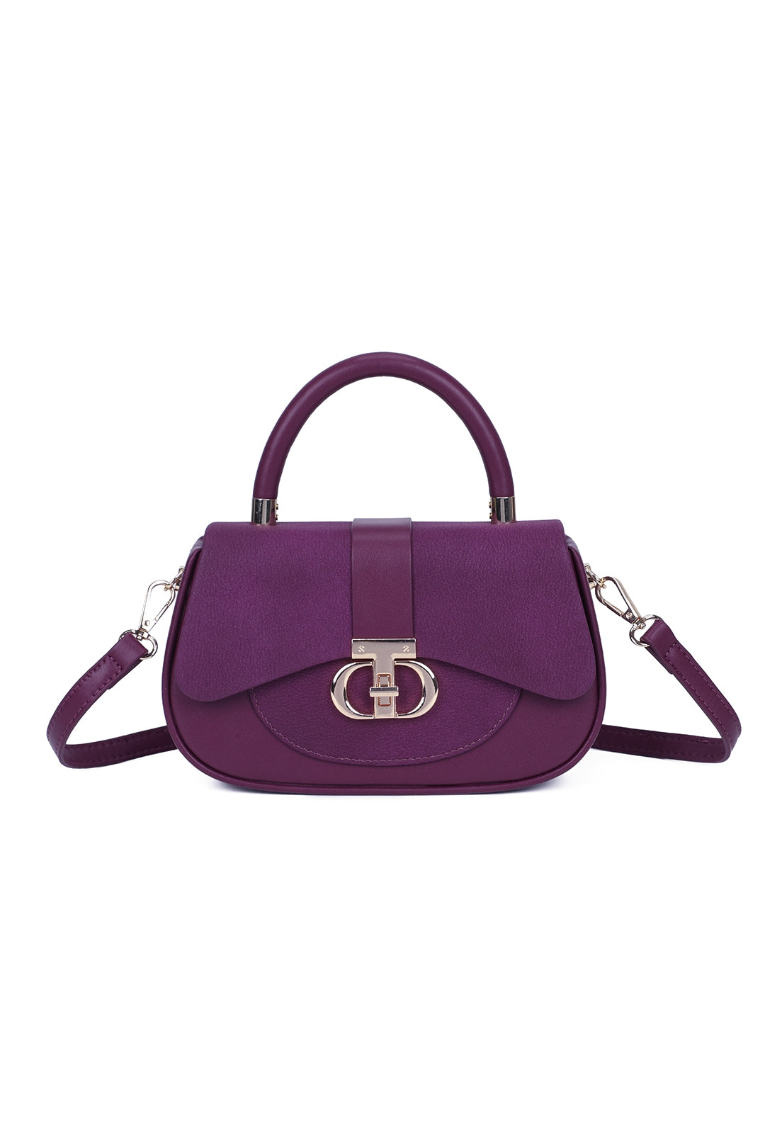 Opaline PU Leather Top Handle Crossbody Bag - RY260538