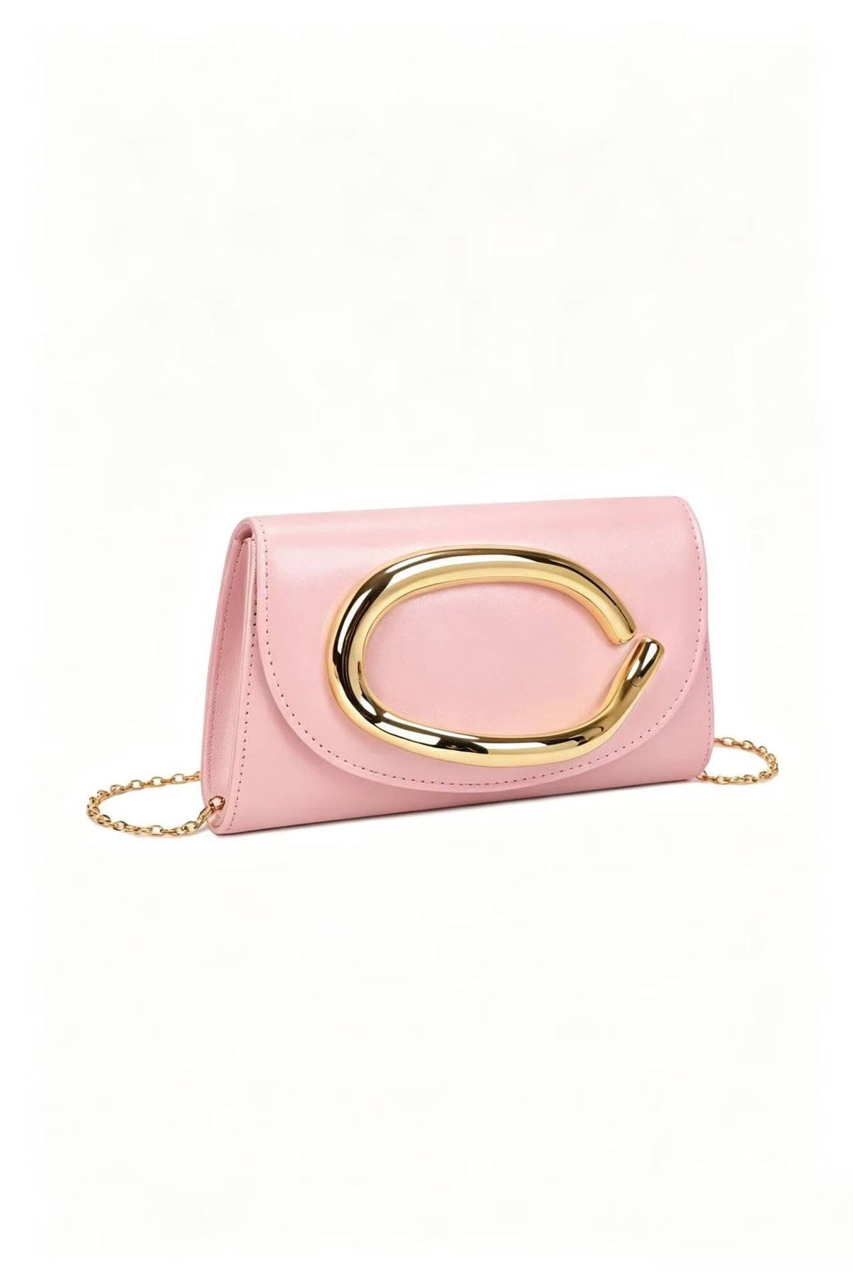 Eclipse PU Leather Elegant Handle Clutch Bag - RZ932