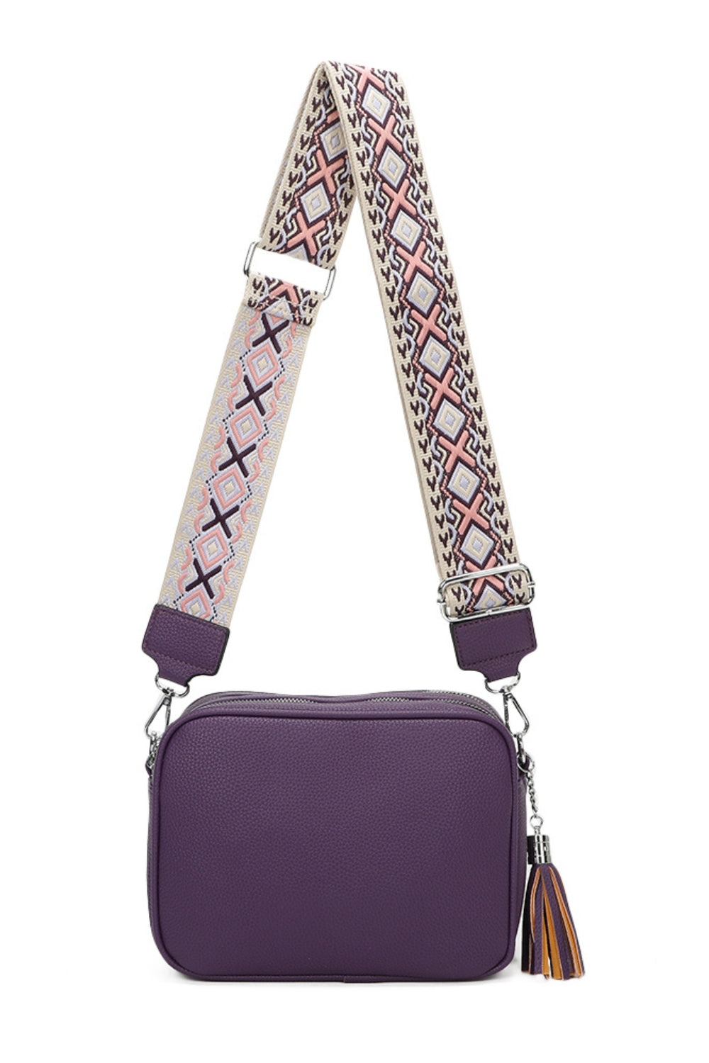 Tassol Crossbody Bag with Canvas Strap