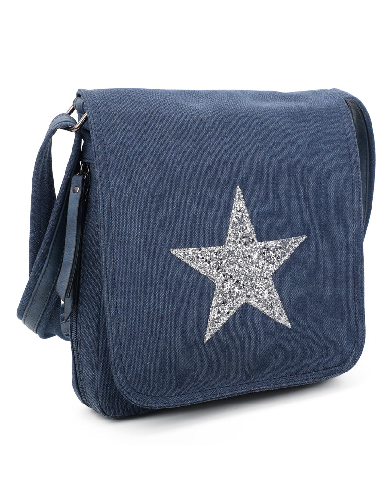 Star Flap Medium Size Crossbody Messenger Bag