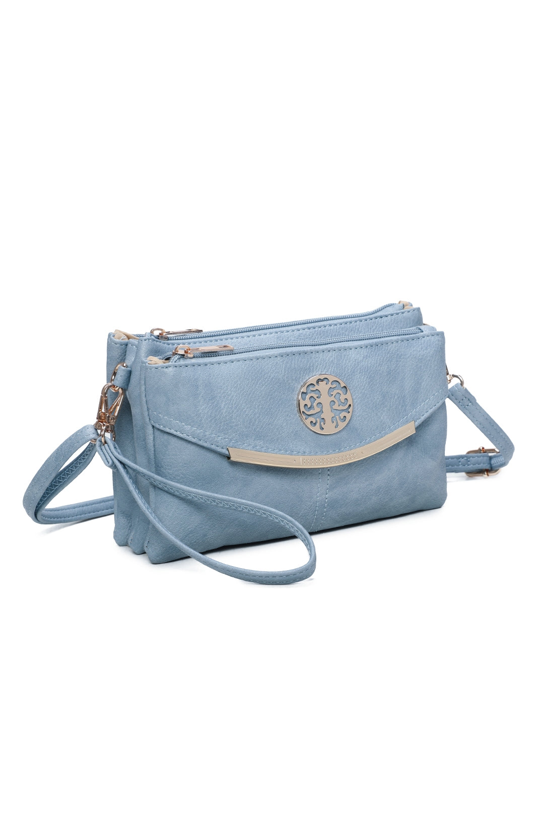 Noveau Triple Compartment Crossbody Bag - RB15111