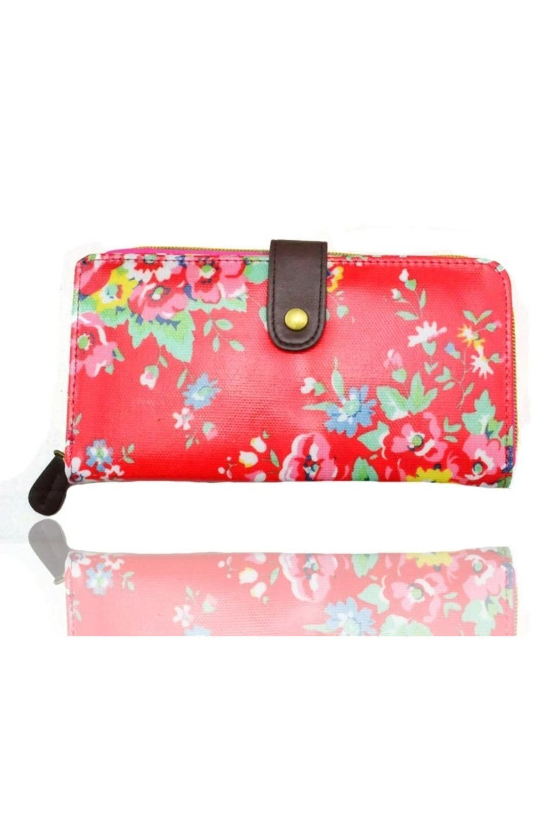 Floral Long Bifold Waterproof Purse - K2 - F