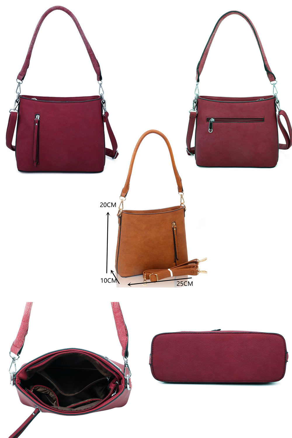 Bayon PU Leather Crossbody Shoulder Bag