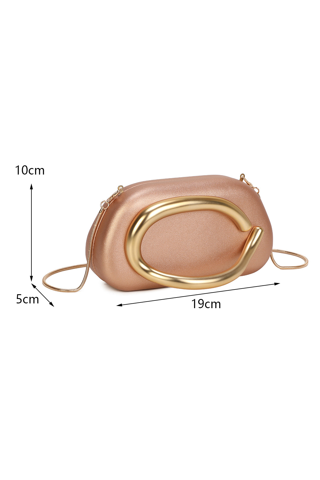 Odette Small PU Leather Handle Clutch Bag - RH311P