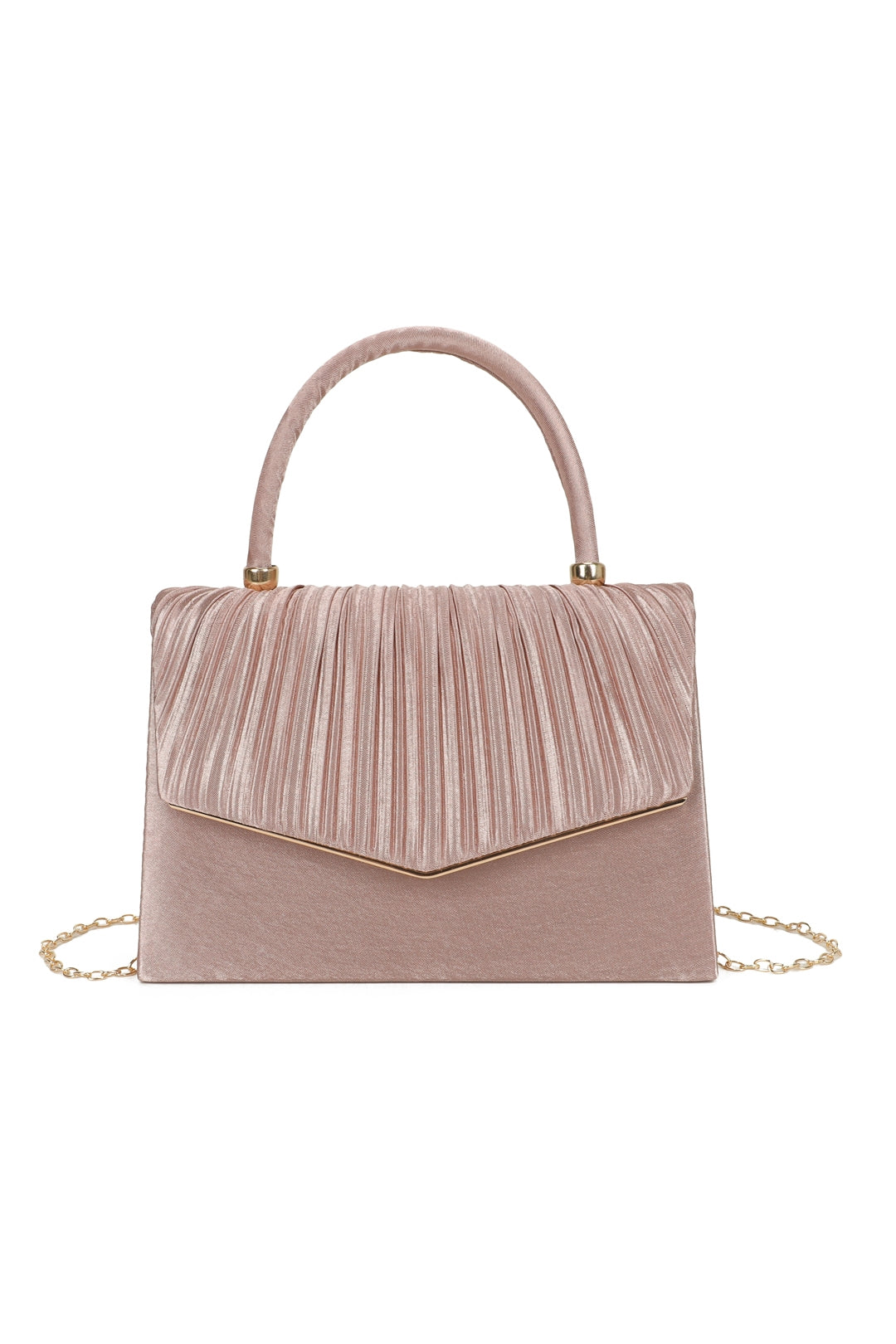 Atelier Pleated Satin Top Handle Clutch Bag - RZ2513