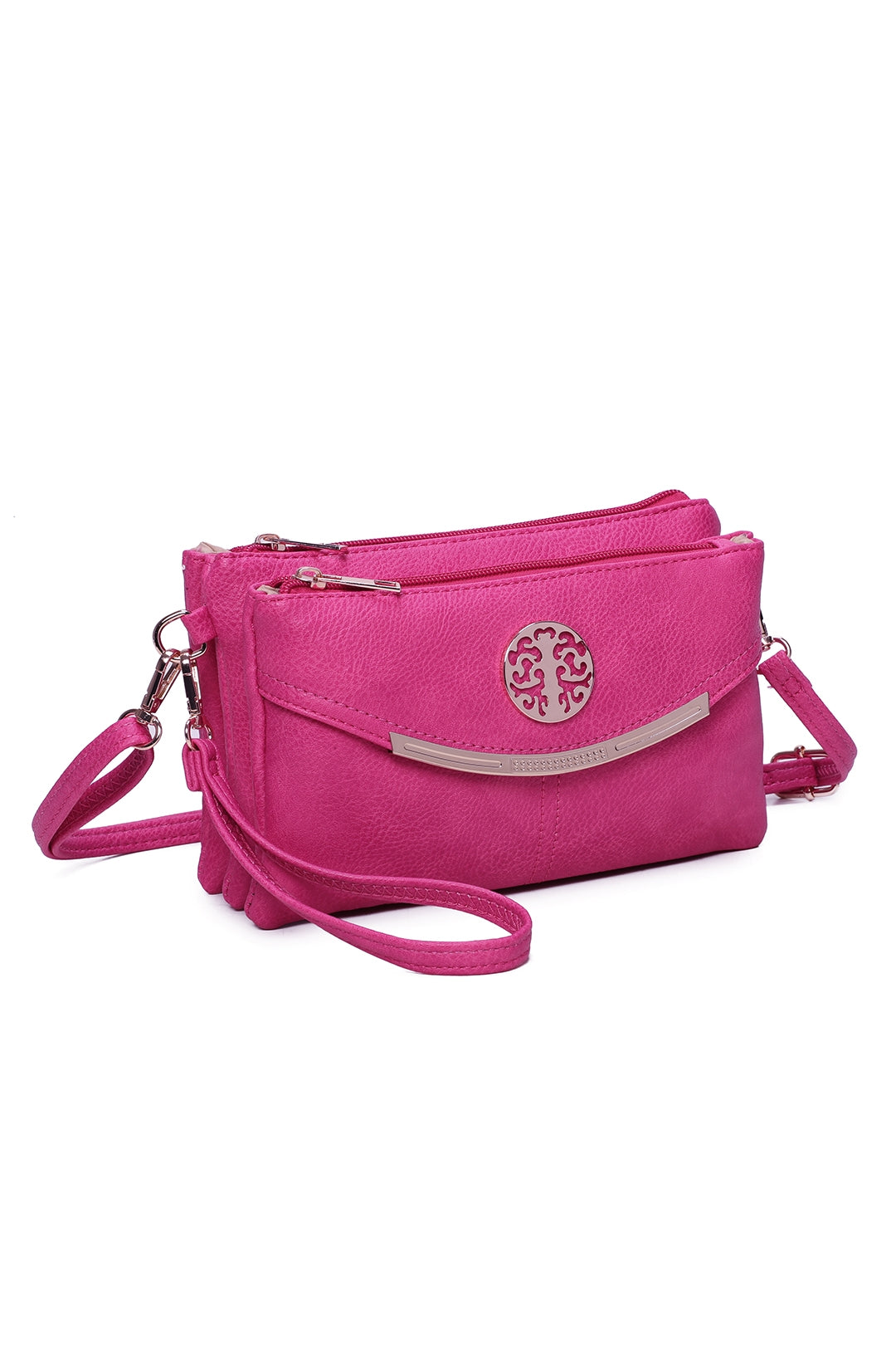 Noveau Triple Compartment Crossbody Bag - RB15111