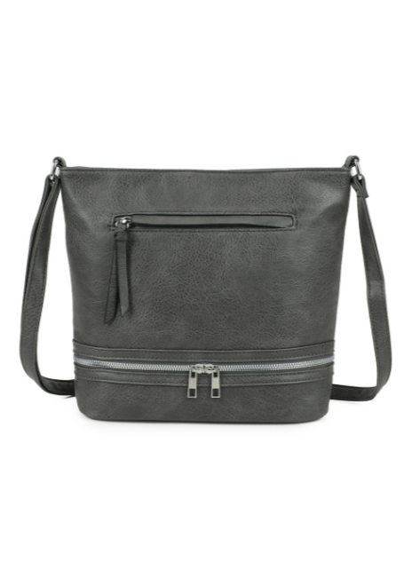 Ithnan Quadruple Zips Crossbody Messenger Bag with Canvas Strap (RY230950)