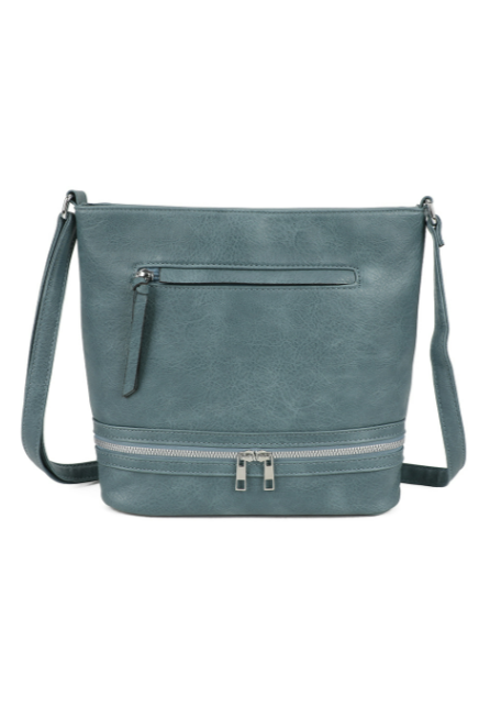 Ithnan Quadruple Zips Crossbody Messenger Bag with Canvas Strap (RY230950)