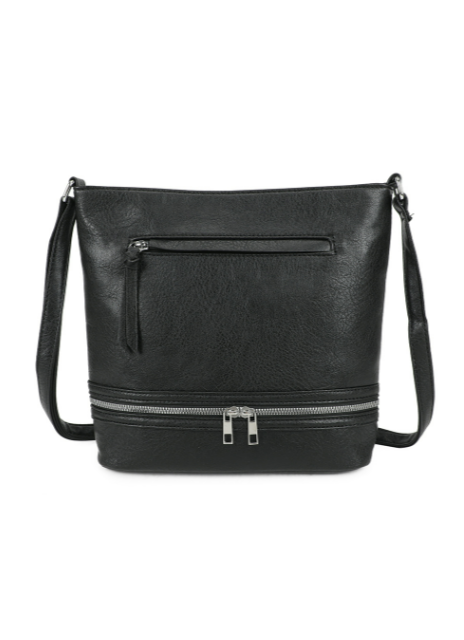 Ithnan Quadruple Zips Crossbody Messenger Bag with Canvas Strap (RY230950)