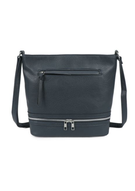 Ithnan Quadruple Zips Crossbody Messenger Bag with Canvas Strap (RY230950)