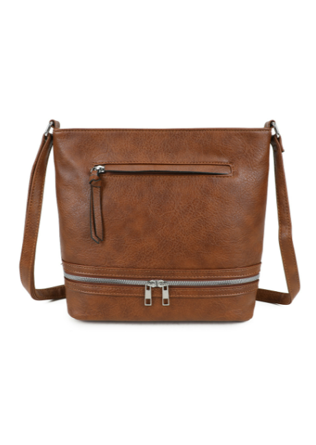 Ithnan Quadruple Zips Crossbody Messenger Bag with Canvas Strap (RY230950)