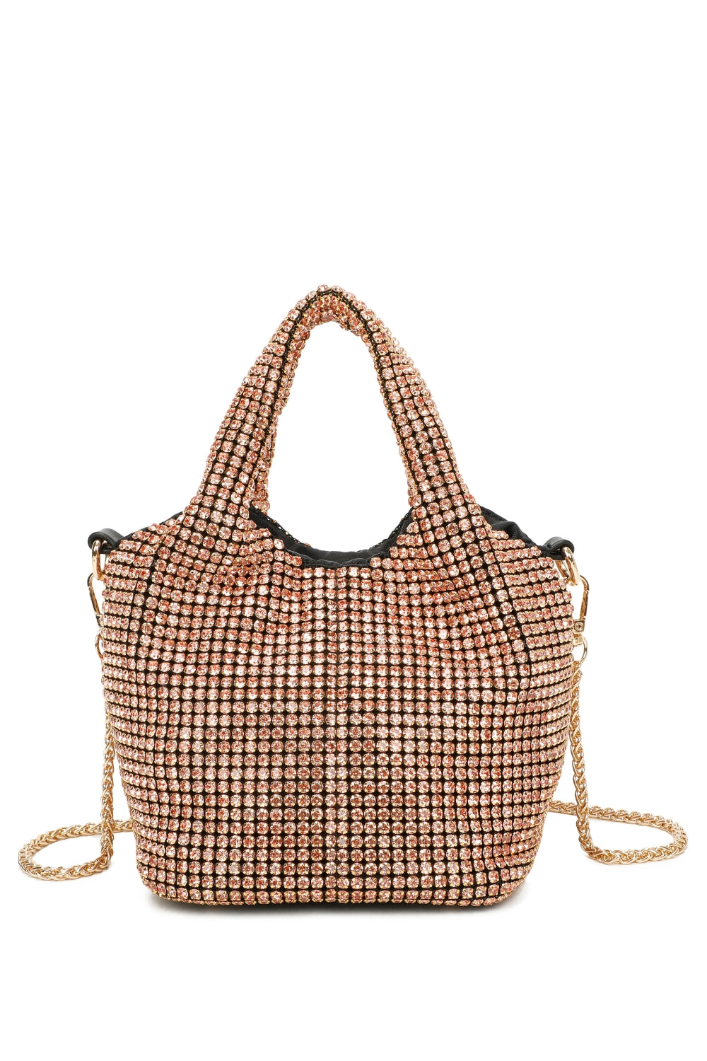 Dalu Diamond Embellished Bucket Evening Bag