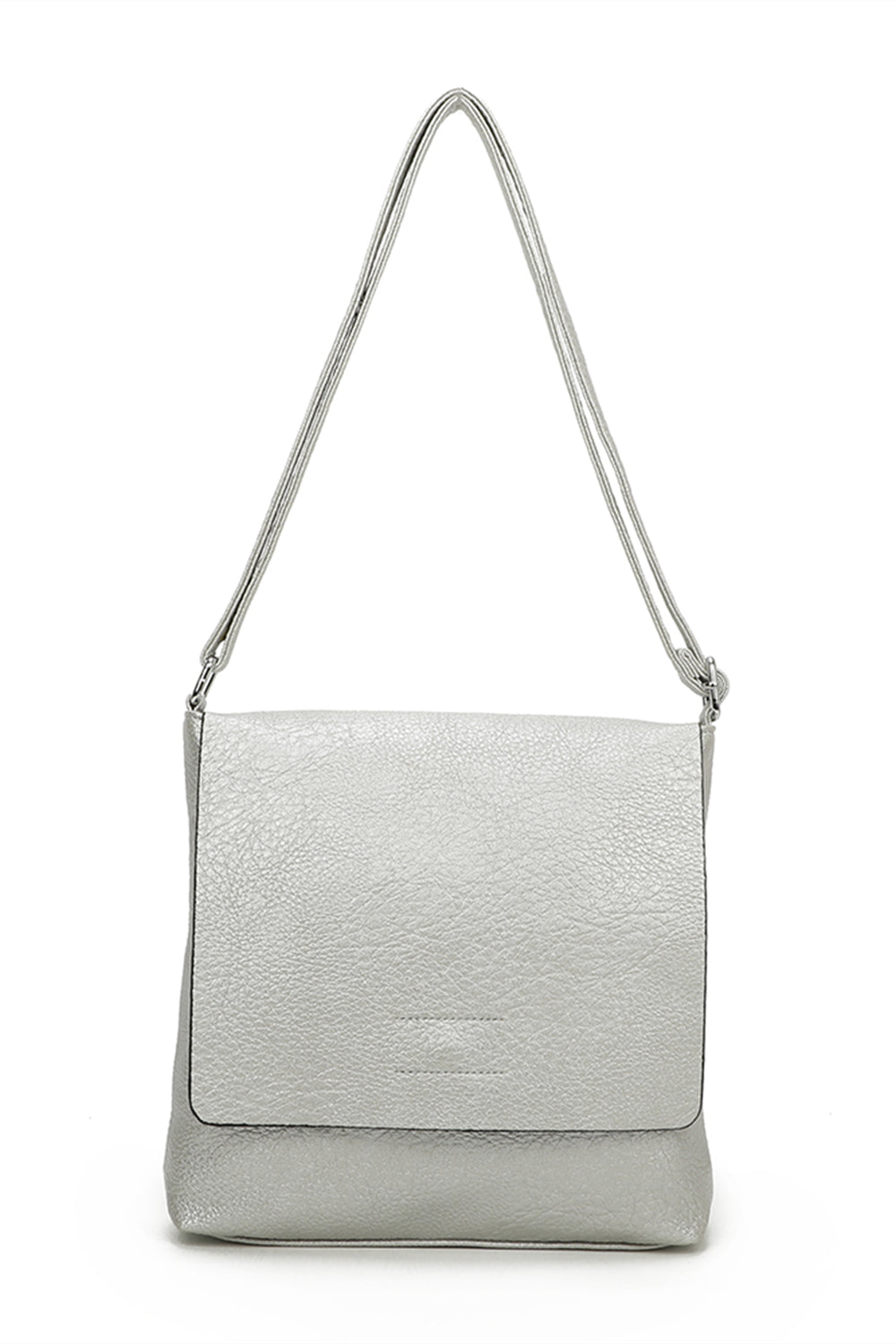 Blanchett Minimalist Flap PU Leather Shoulder Bag