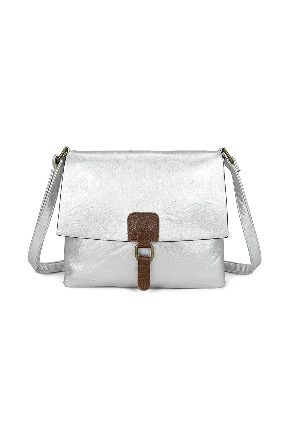 The Maven Crossbody Shoulder Bag With Real Leather Magnet Fastening - RB241022