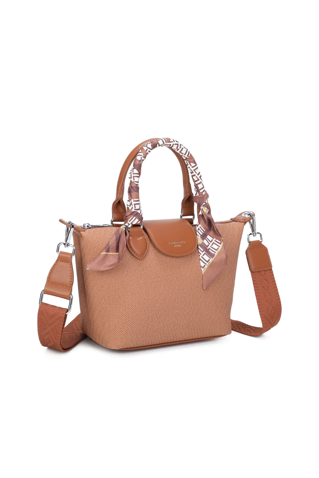 Ardenelle Large Shoulder Scarf Wrapped Top Handle Bag - RY250967