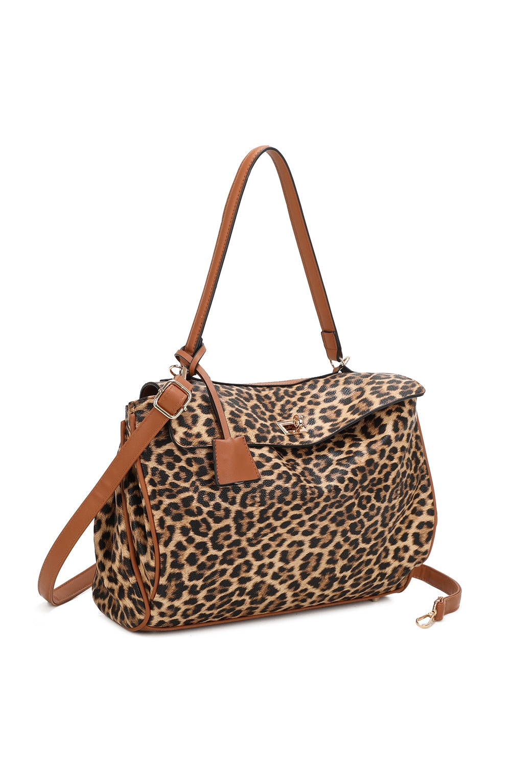 Marbella Leopard Print Shoulder Bag With Extra Removable Strap - RB250466