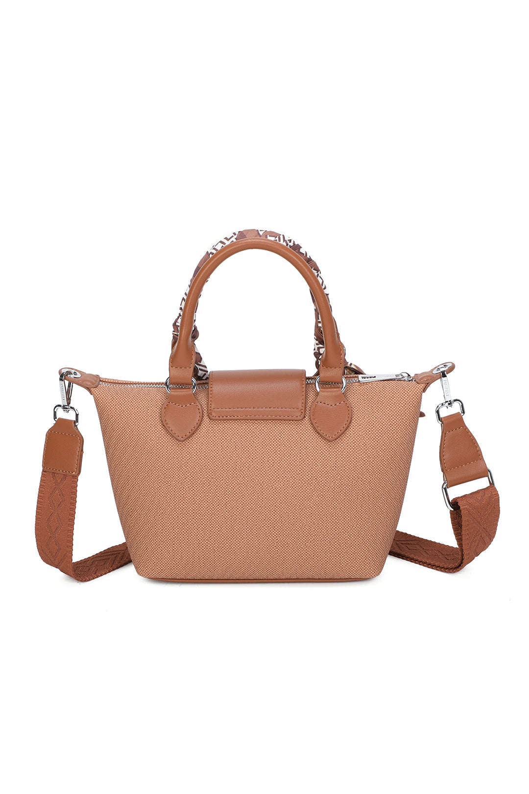 Ardenelle Large Shoulder Scarf Wrapped Top Handle Bag - RY250967