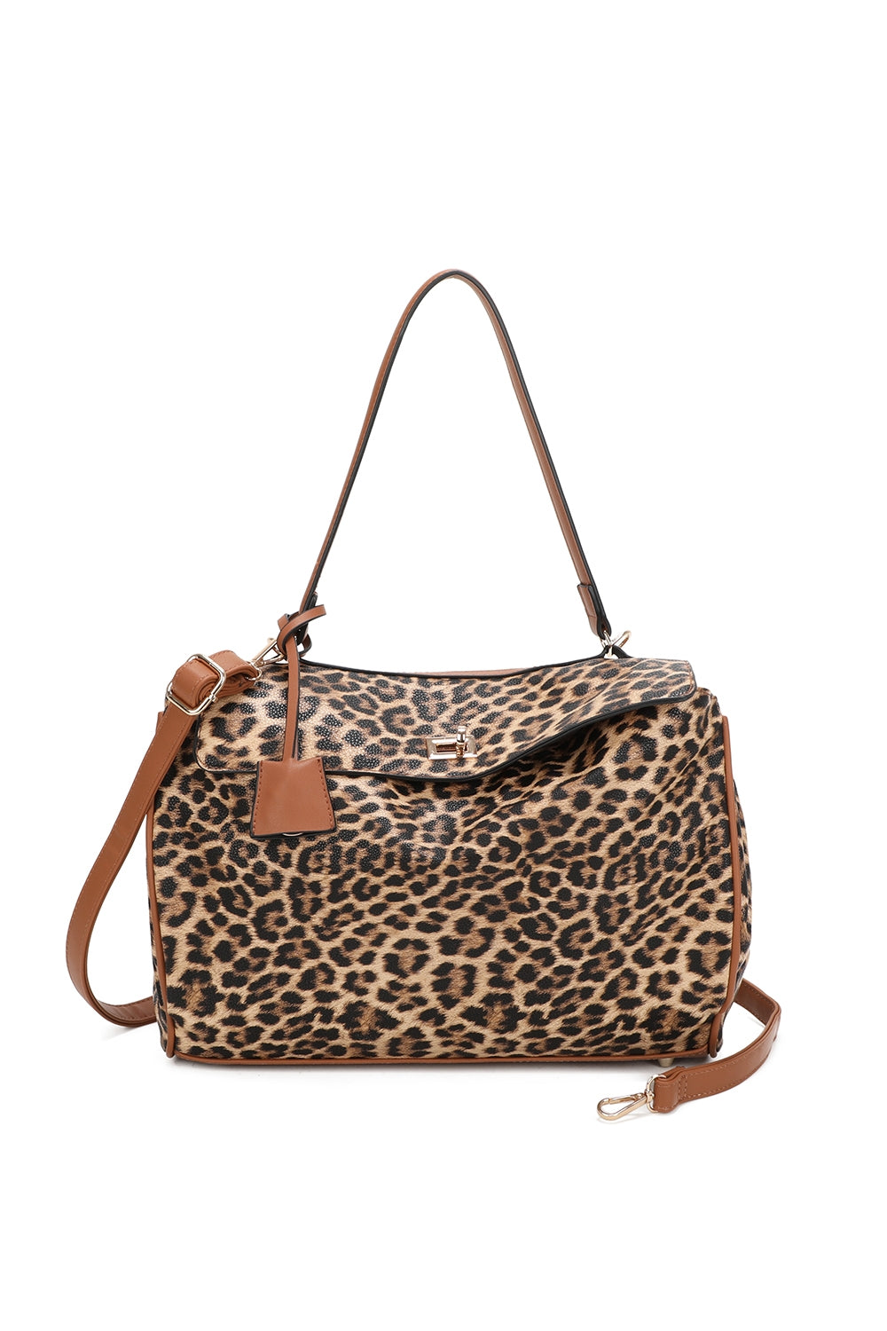 Marbella Leopard Print Shoulder Bag With Extra Removable Strap - RB250466