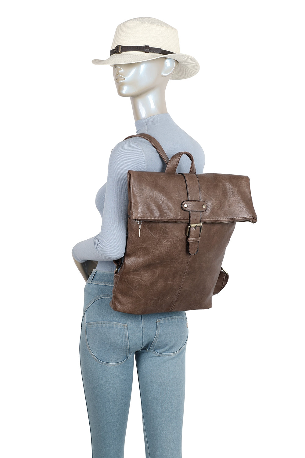Bravaro Unisex Foldtop Backpack - RX250583