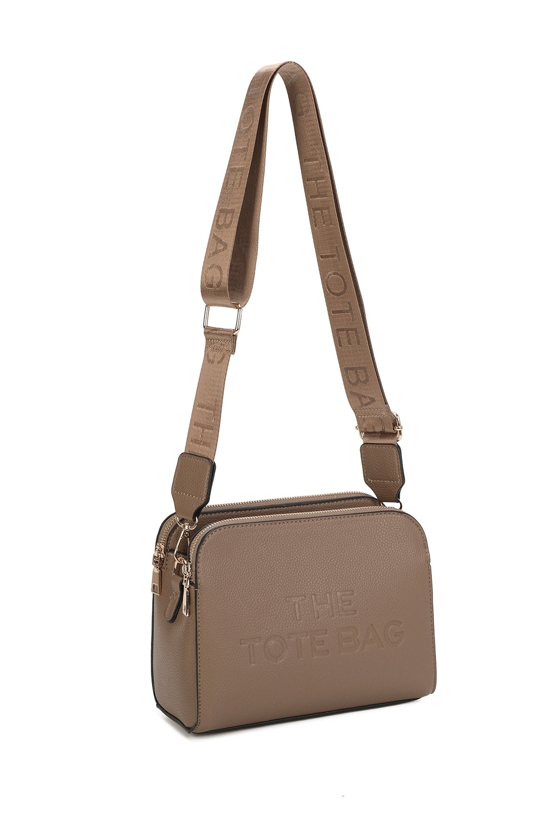 Verity Three Zipped Sections Triple Compartments Crossbody Tote Bag - RM230417