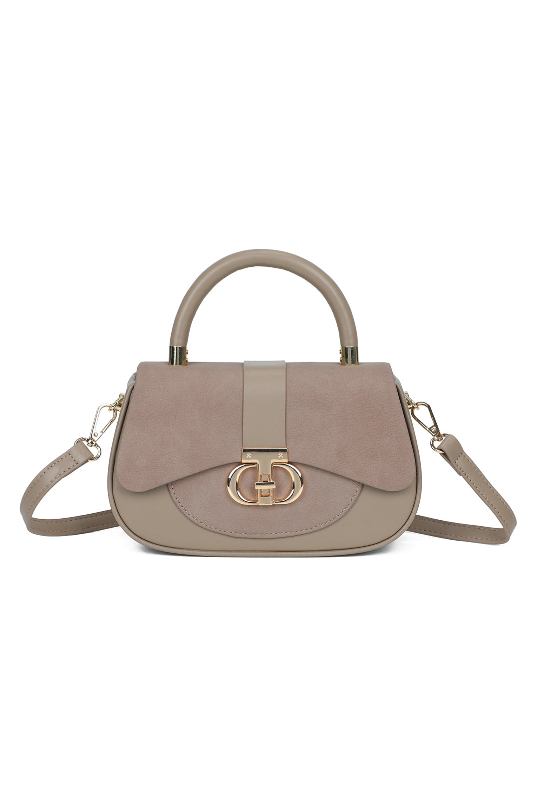 Opaline PU Leather Top Handle Crossbody Bag - RY260538