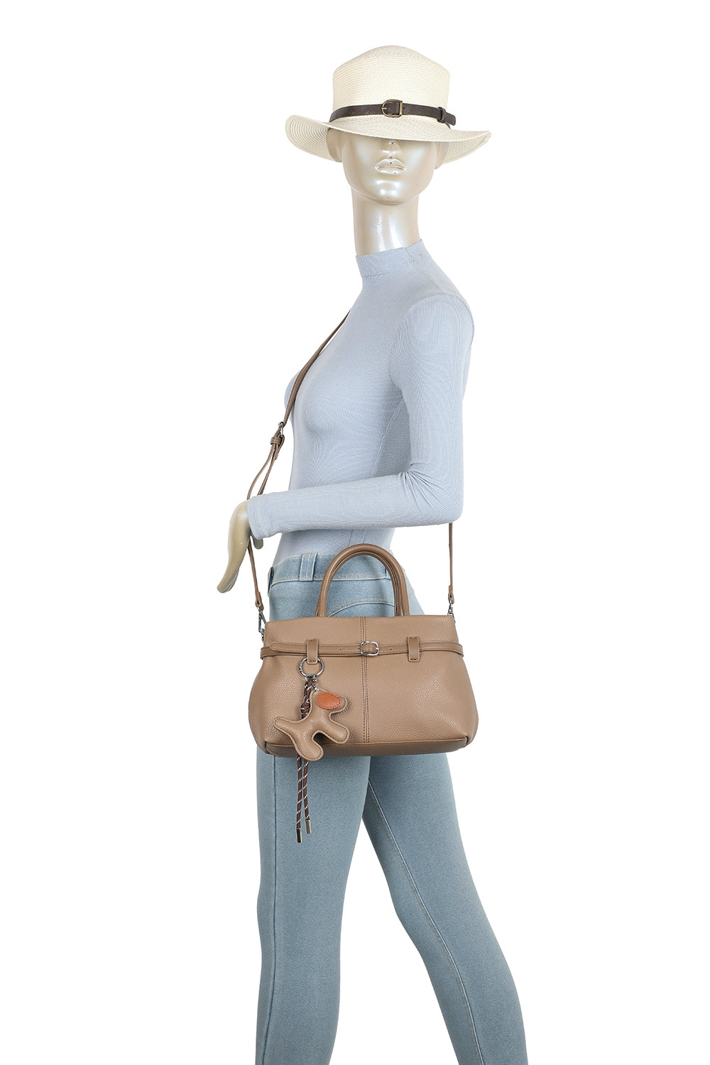 Civetta PU Leather Crossbody Bag With A Dog Charm - RX250582