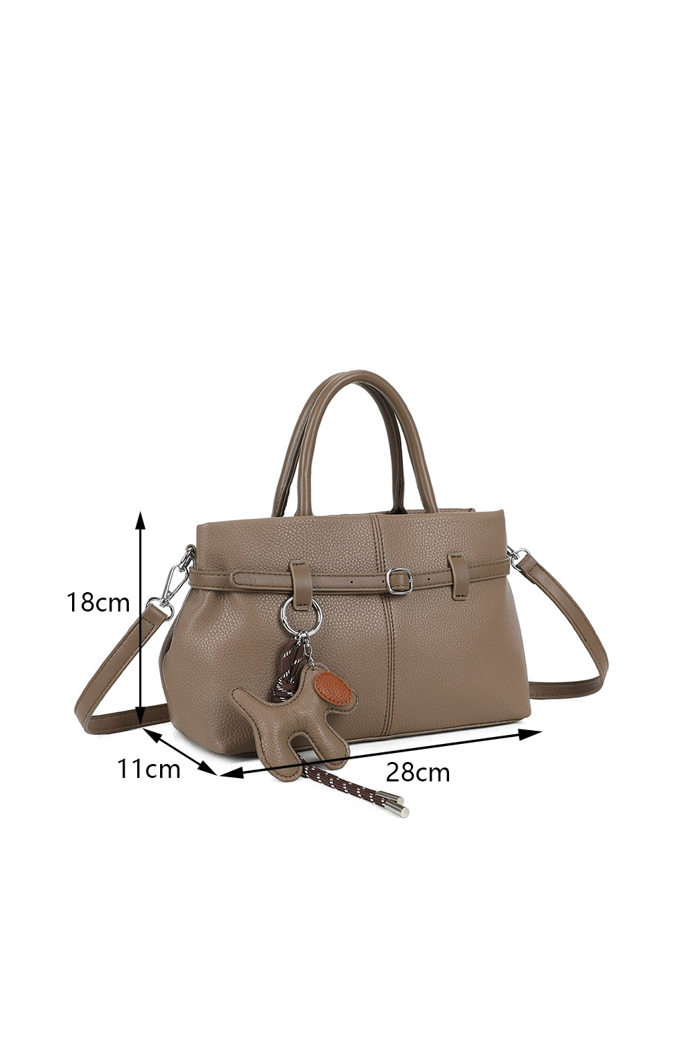 Civetta PU Leather Crossbody Bag With A Dog Charm - RX250582
