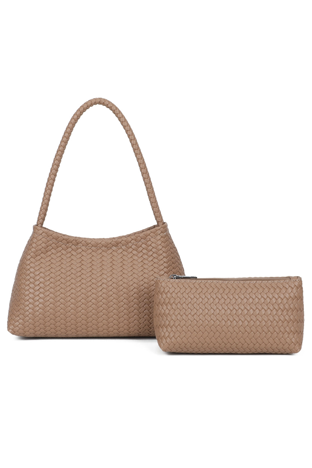 Valencia Small 2in1 Woven Pleated Hand Bag - RX260523